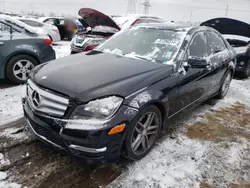 Salvage cars for sale at Elgin, IL auction: 2013 Mercedes-Benz C 250