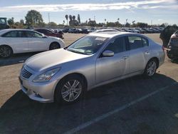 Salvage cars for sale at Van Nuys, CA auction: 2012 Infiniti G37 Base