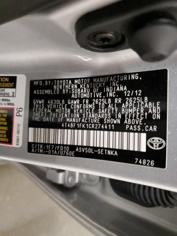 2012 Toyota Camry Base