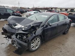 Chevrolet Malibu LT salvage cars for sale: 2018 Chevrolet Malibu LT