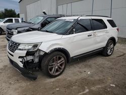 Ford Explorer salvage cars for sale: 2016 Ford Explorer XLT