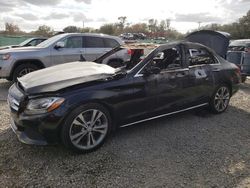 Salvage cars for sale from Copart Riverview, FL: 2017 Mercedes-Benz C300