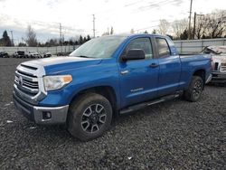 Salvage cars for sale from Copart Portland, OR: 2016 Toyota Tundra Double Cab SR/SR5