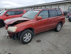Salvage cars for sale from Copart Louisville, KY: 2003 Toyota Highlander Limited