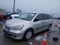 Honda Odyssey LX salvage cars for sale: 2007 Honda Odyssey LX