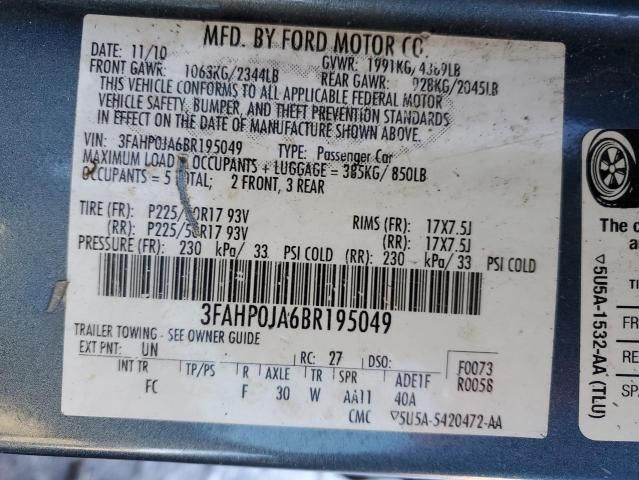 2011 Ford Fusion SEL