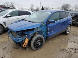 Salvage cars for sale at Lansing, MI auction: 2017 Ford Escape SE