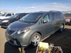 Toyota Sienna LE salvage cars for sale: 2012 Toyota Sienna LE