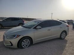 Salvage cars for sale at Andrews, TX auction: 2017 Hyundai Elantra SE