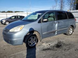 Salvage cars for sale at Dunn, NC auction: 2004 Toyota Sienna CE