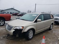 Salvage cars for sale at Dyer, IN auction: 2015 Chrysler Town & Country Touring