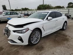 Salvage cars for sale at Miami, FL auction: 2020 Genesis G70