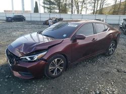 Salvage cars for sale from Copart Windsor, NJ: 2020 Nissan Sentra SV