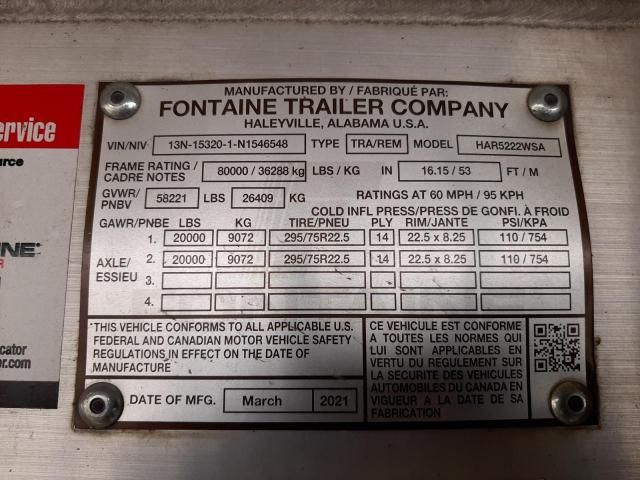 2022 Fontaine Flatbed TR