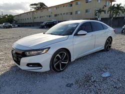 Salvage cars for sale from Copart Opa Locka, FL: 2019 Honda Accord Sport