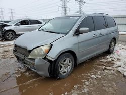 Salvage cars for sale at Elgin, IL auction: 2006 Honda Odyssey EXL
