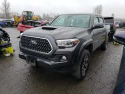 Salvage cars for sale from Copart Woodburn, OR: 2019 Toyota Tacoma Double Cab