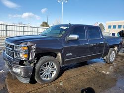 Salvage cars for sale at Littleton, CO auction: 2014 Chevrolet Silverado K1500 High Country