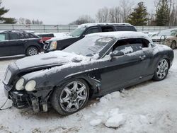 Salvage cars for sale from Copart Davison, MI: 2007 Bentley Continental GTC