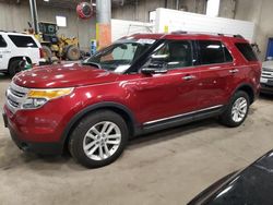 Salvage cars for sale from Copart Blaine, MN: 2014 Ford Explorer XLT