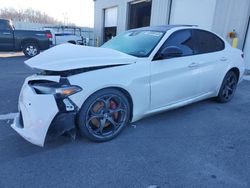 Salvage cars for sale from Copart Assonet, MA: 2018 Alfa Romeo Giulia TI Q4