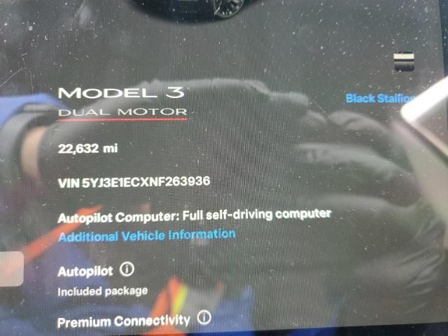 2022 Tesla Model 3