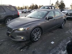 Mazda 6 Grand Touring Vehiculos salvage en venta: 2016 Mazda 6 Grand Touring