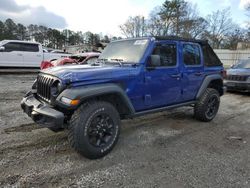 Jeep salvage cars for sale: 2020 Jeep Wrangler Unlimited Sport