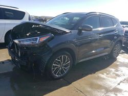 Salvage cars for sale at Grand Prairie, TX auction: 2021 Hyundai Tucson Limited