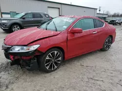Salvage cars for sale at Leroy, NY auction: 2017 Honda Accord EX