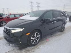 Salvage cars for sale at Elgin, IL auction: 2022 Honda Odyssey Touring