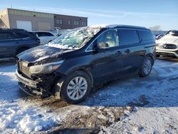 Salvage cars for sale from Copart Kansas City, KS: 2015 KIA Sedona EX