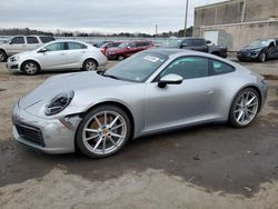 Salvage cars for sale from Copart Fredericksburg, VA: 2022 Porsche 911 Carrera