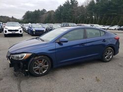 Salvage cars for sale from Copart Exeter, RI: 2017 Hyundai Elantra SE