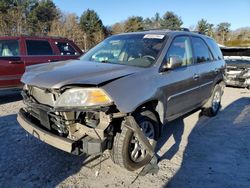 Salvage cars for sale at Mendon, MA auction: 2005 Acura MDX Touring