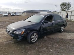 Salvage cars for sale at San Diego, CA auction: 2007 Honda Accord EX