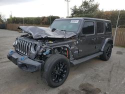 Salvage cars for sale from Copart San Martin, CA: 2023 Jeep Wrangler Sahara 4XE