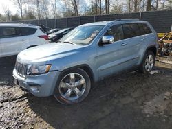Salvage cars for sale at Waldorf, MD auction: 2012 Jeep Grand Cherokee Overland
