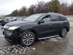 Salvage cars for sale from Copart Brookhaven, NY: 2015 Acura MDX Technology