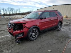 Salvage cars for sale at Spartanburg, SC auction: 2016 Ford Explorer Sport