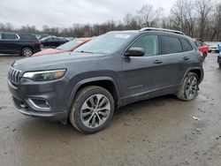 Salvage cars for sale from Copart Ellwood City, PA: 2019 Jeep Cherokee Overland