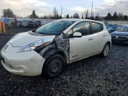 Nissan Leaf salvage cars for sale: 2015 Nissan Leaf S