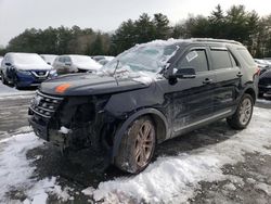 Ford Explorer salvage cars for sale: 2017 Ford Explorer XLT