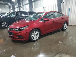 Salvage cars for sale from Copart Ham Lake, MN: 2017 Chevrolet Cruze LT