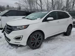 Salvage cars for sale at Candia, NH auction: 2017 Ford Edge Sport