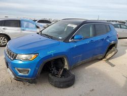Salvage cars for sale at San Antonio, TX auction: 2018 Jeep Compass Limited