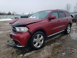 Salvage cars for sale from Copart Columbia Station, OH: 2014 Dodge Durango Limited