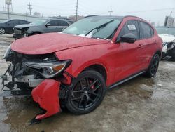 Salvage cars for sale at Chicago Heights, IL auction: 2019 Alfa Romeo Stelvio TI