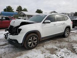 Volkswagen salvage cars for sale: 2019 Volkswagen Atlas SE