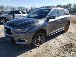 Salvage cars for sale from Copart Charles City, VA: 2018 Infiniti QX60